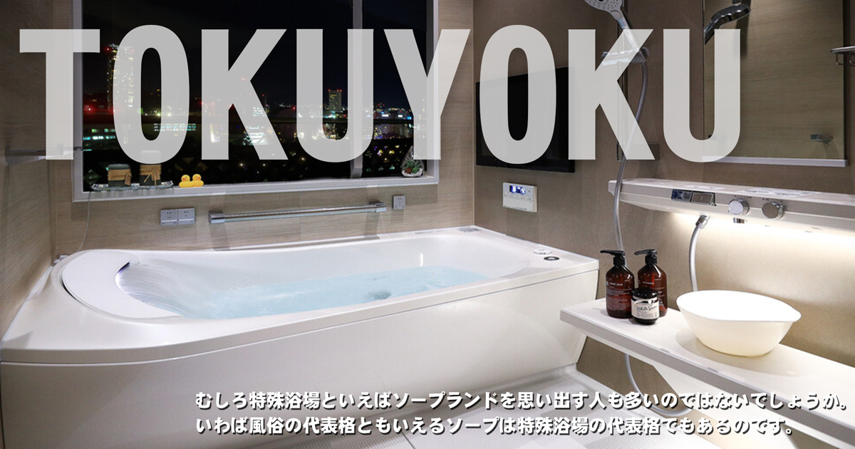 むしろ特殊浴場を言えば、ソープランドを思い出す人も多いのではないでしょうか?いわば、風俗の代表格とも言えるソープは特殊浴場の代表格でもあるんです。